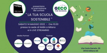 14 Maggio 2022: PREMIAZIONE del CONTEST “LA TUA SCUOLA SOSTENIBILE” presso L'accademia NABA